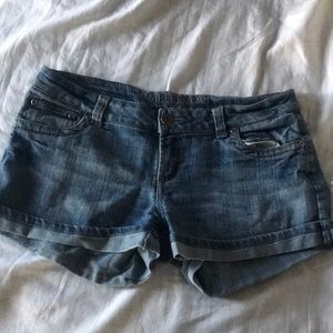 denim shorts